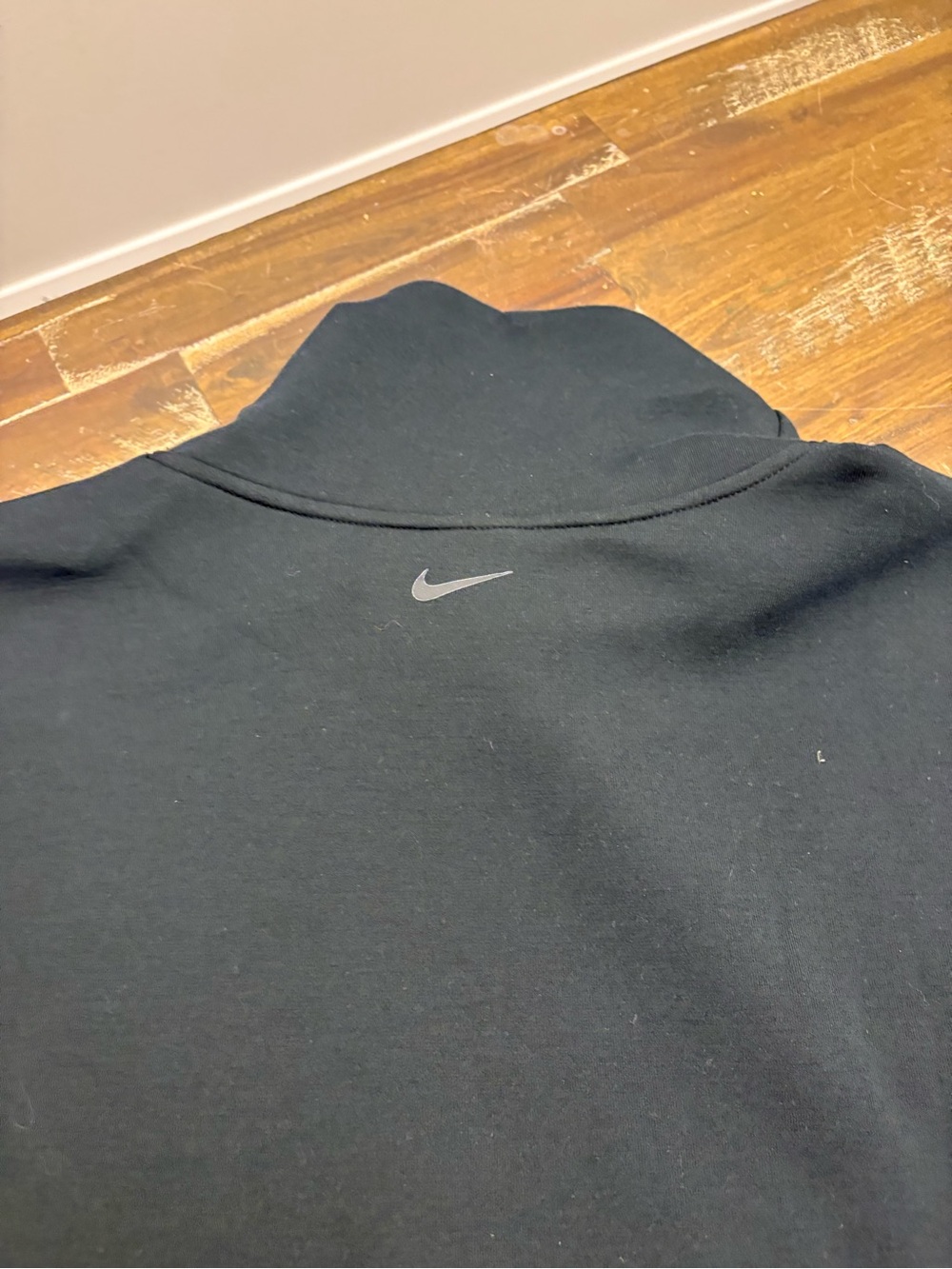 Nike Black Cowl-Neck Pullover with Waist Drawcord - Picture 4 of 4